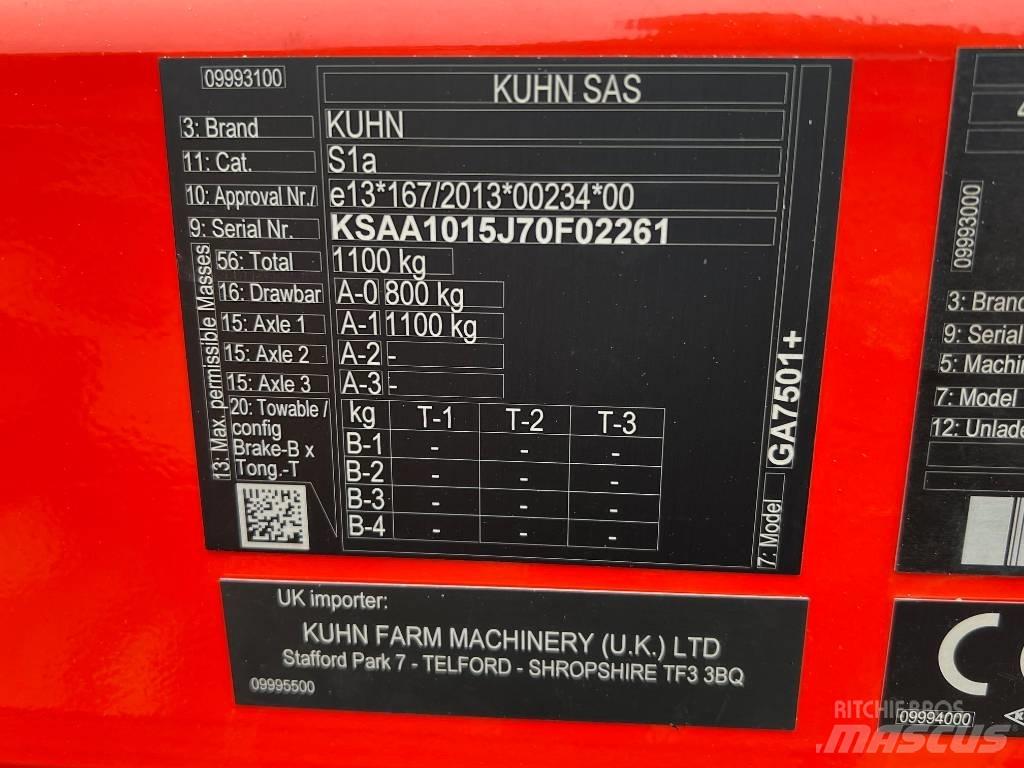 Kuhn GA 7501 Okretači i sakupljači sena