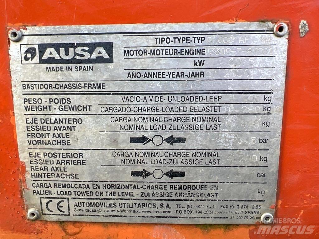Ausa D600 AP Damperi za gradilište