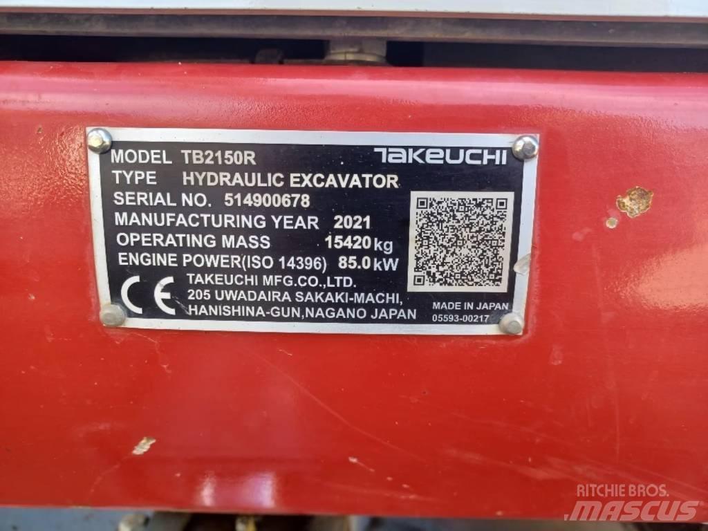 Takeuchi TB 2150 R Bageri guseničari