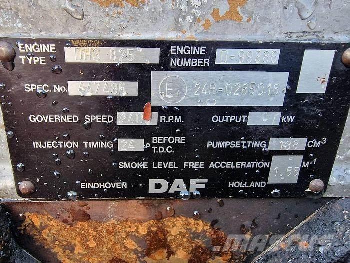  Engines DHS 825 Ostale kargo komponente