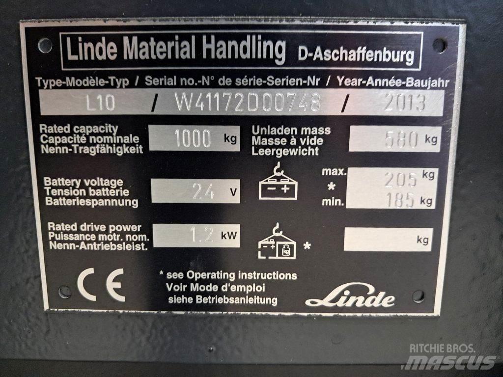 Linde L10 Ručni električni viljuškar