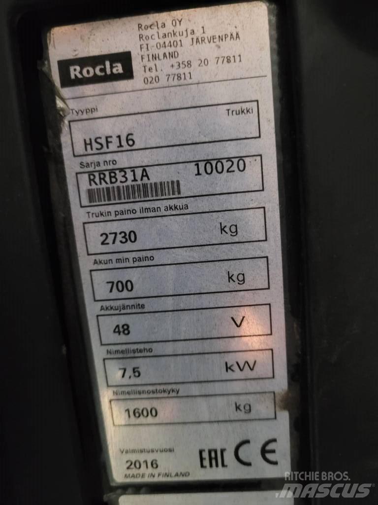 Rocla HSF16 Viljuškari sa pomičnim stupom