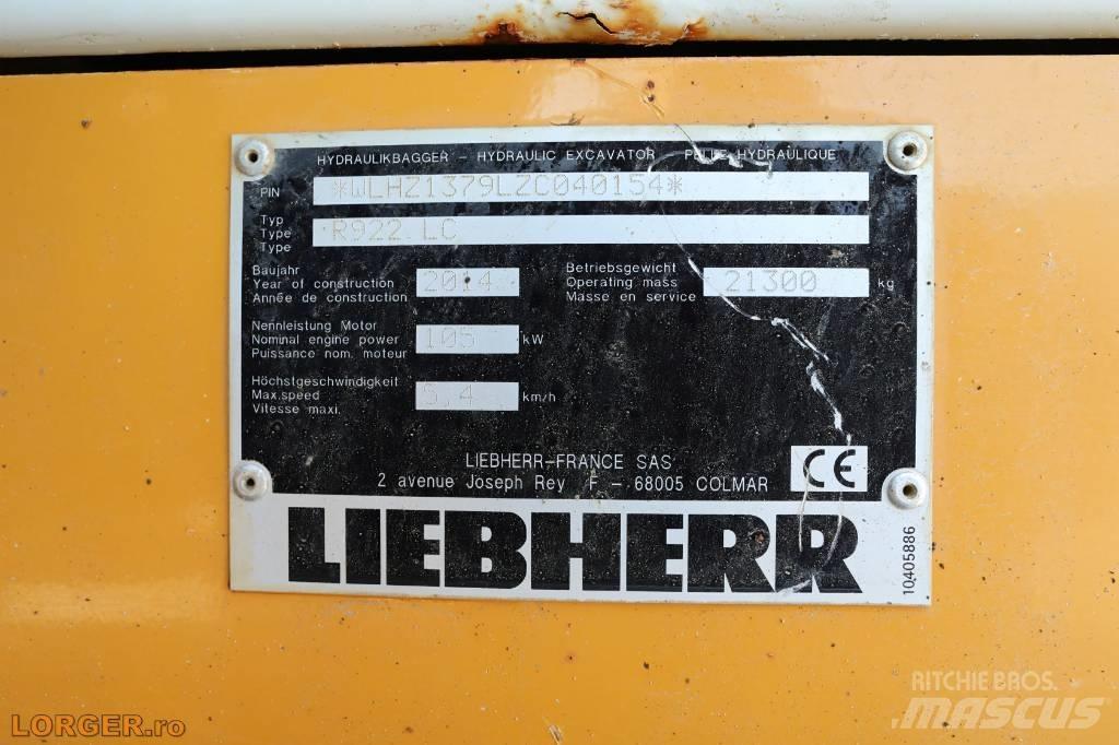 Liebherr R 922 LC Bageri guseničari