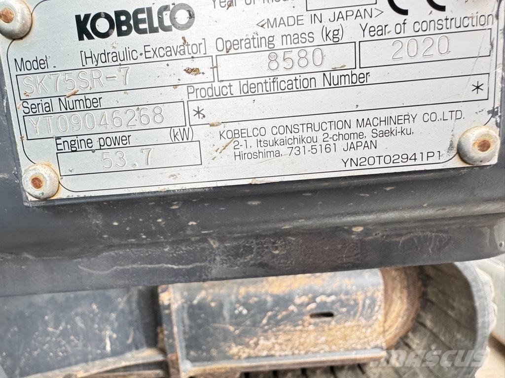 Kobelco SK75SR-7 Midi bageri 7t – 12t