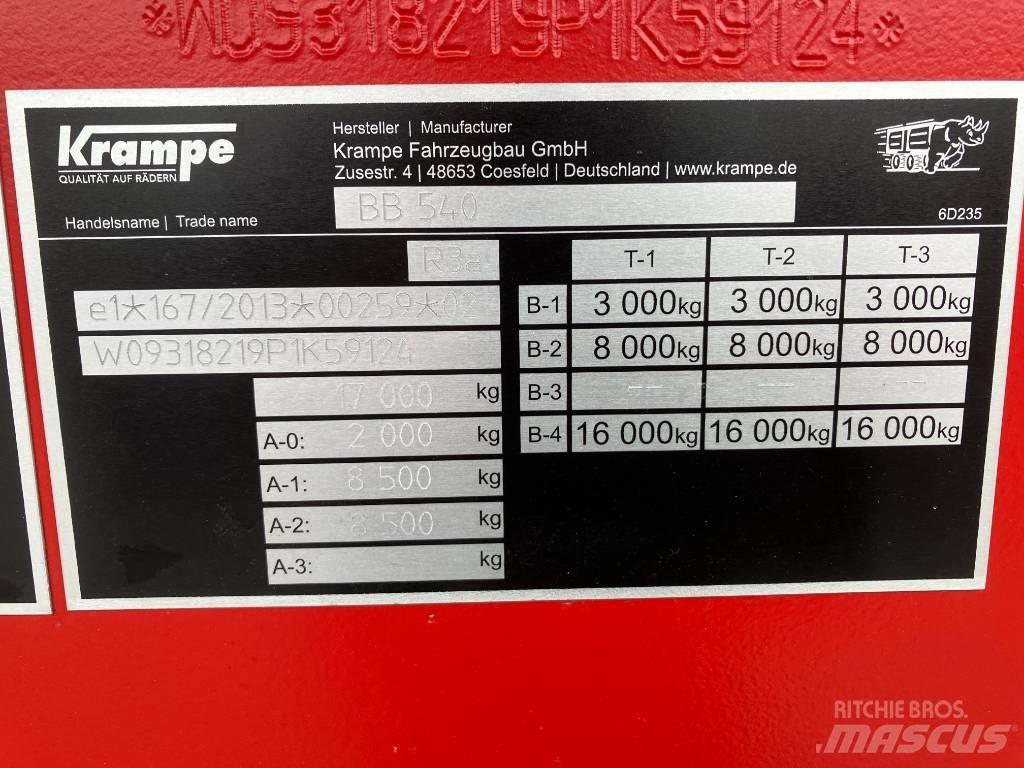 Krampe BB540 Kiper prikolice