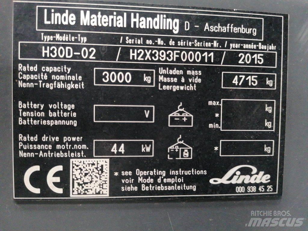 Linde H30D-02 Dizelski viljuškari