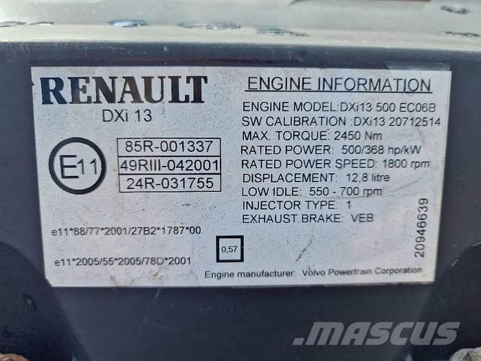  Engines DXI13 Ostale kargo komponente