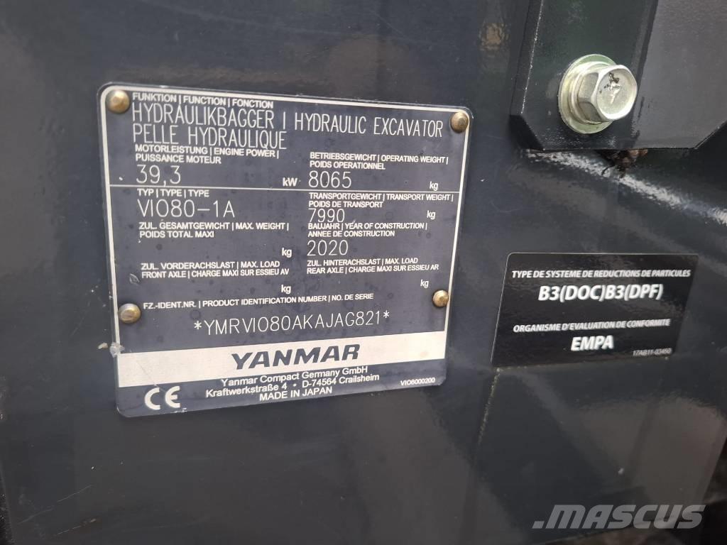 Yanmar Vio 80-1A Midi bageri 7t – 12t