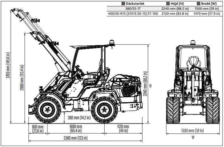 Multione 11.9 K Skid steer mini utovarivači