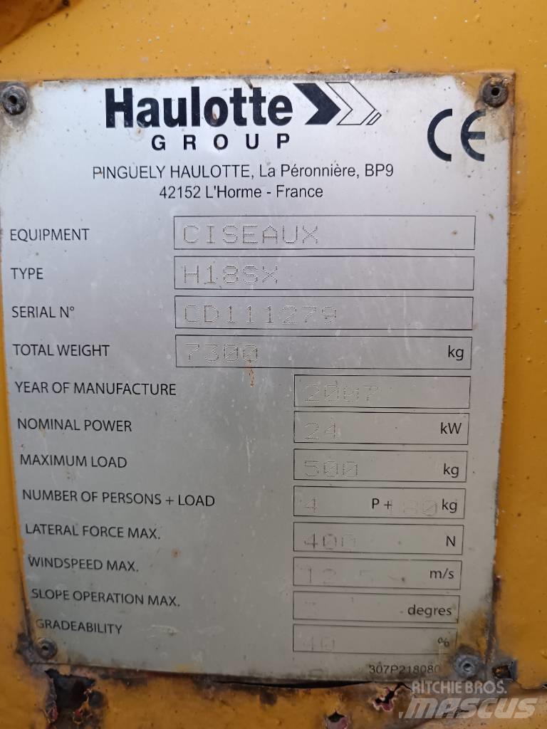 Haulotte H 18 SX Makazaste platforme