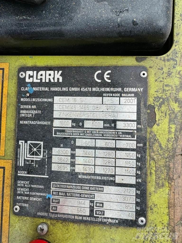 Clark CEM 16S Električni viljuškari