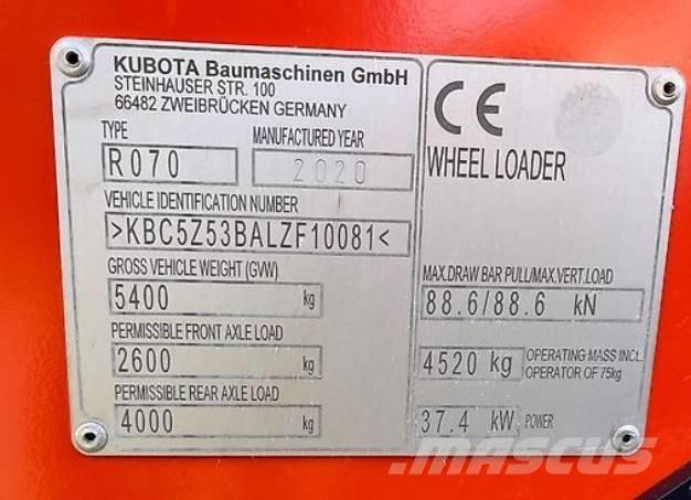 Kubota R 070 Utovarivači na točkove