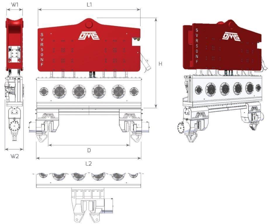  SVR 50NF Vibracijoni zabijači stubova