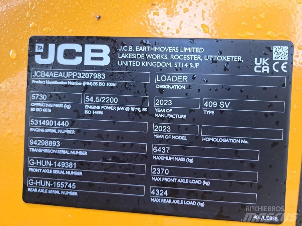 JCB 409 SV NE Utovarivači na točkove