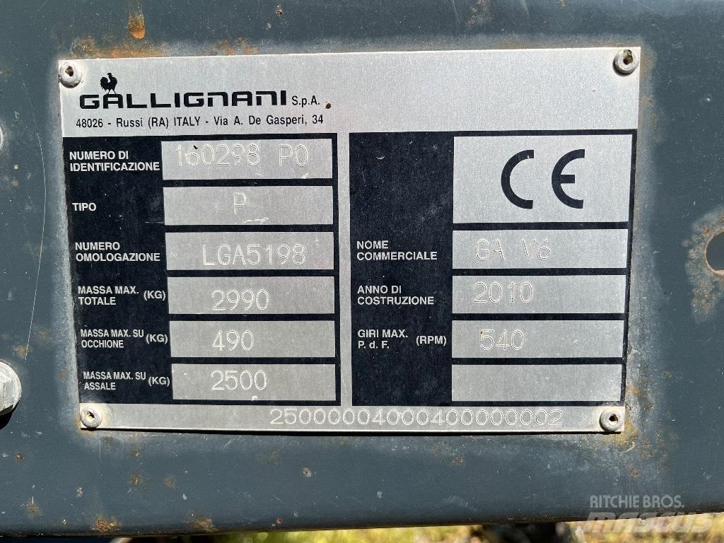 Gallignani GA V6 Prese/balirke za rolo bale