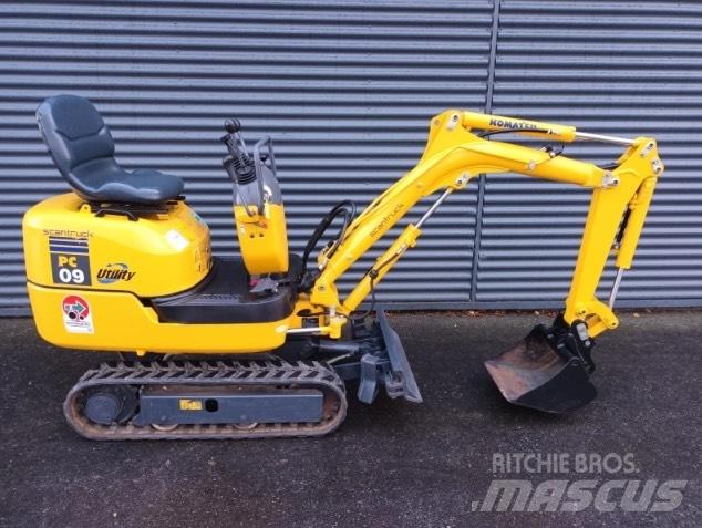 Komatsu PC 9 Mini bageri < 7t