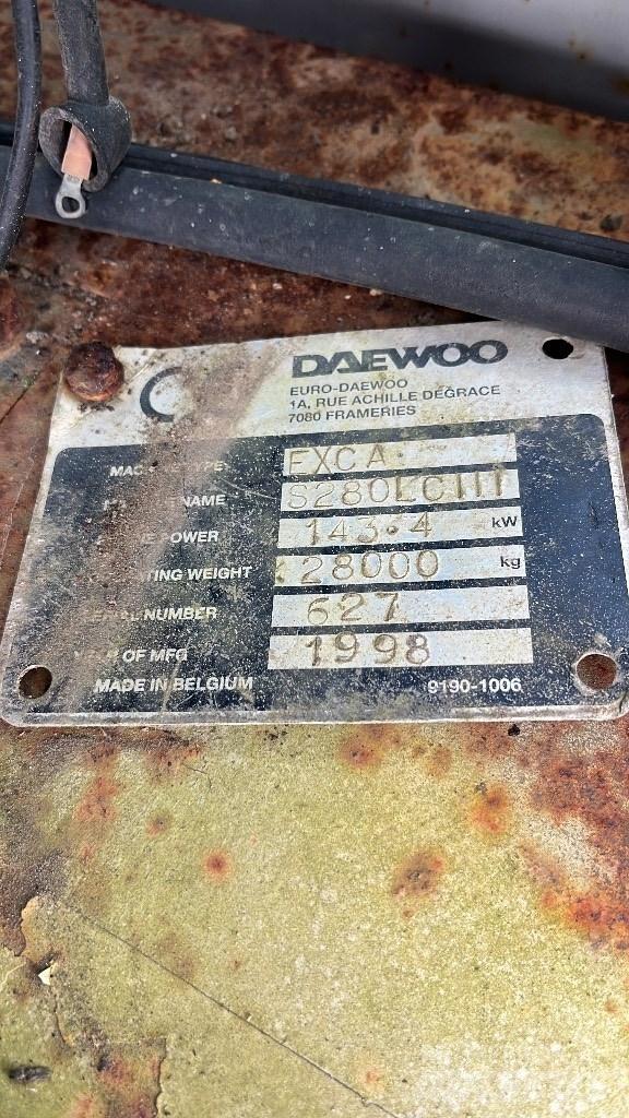 Daewoo Solar 280 LC Bageri guseničari
