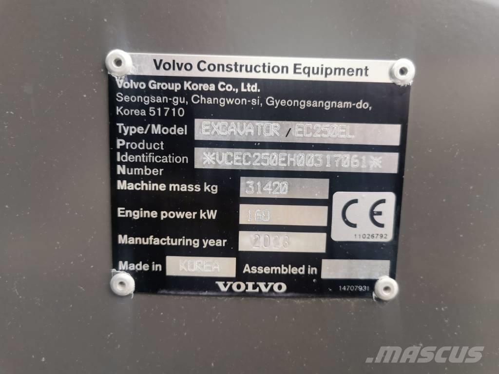 Volvo EC250EL Bageri guseničari