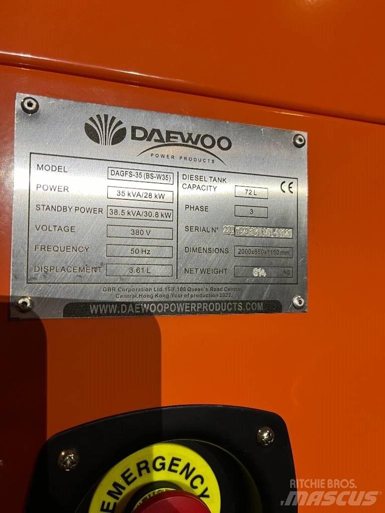 Daewoo Dagfs-35 Dizel generatori