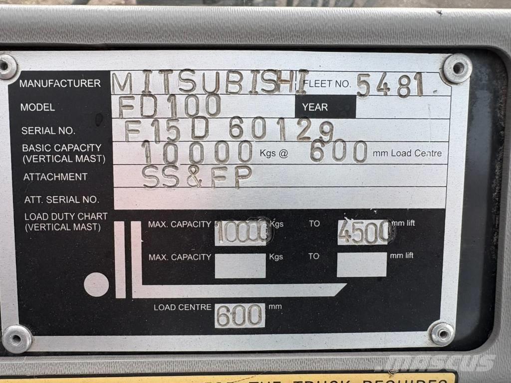 Mitsubishi FD 100 Dizelski viljuškari