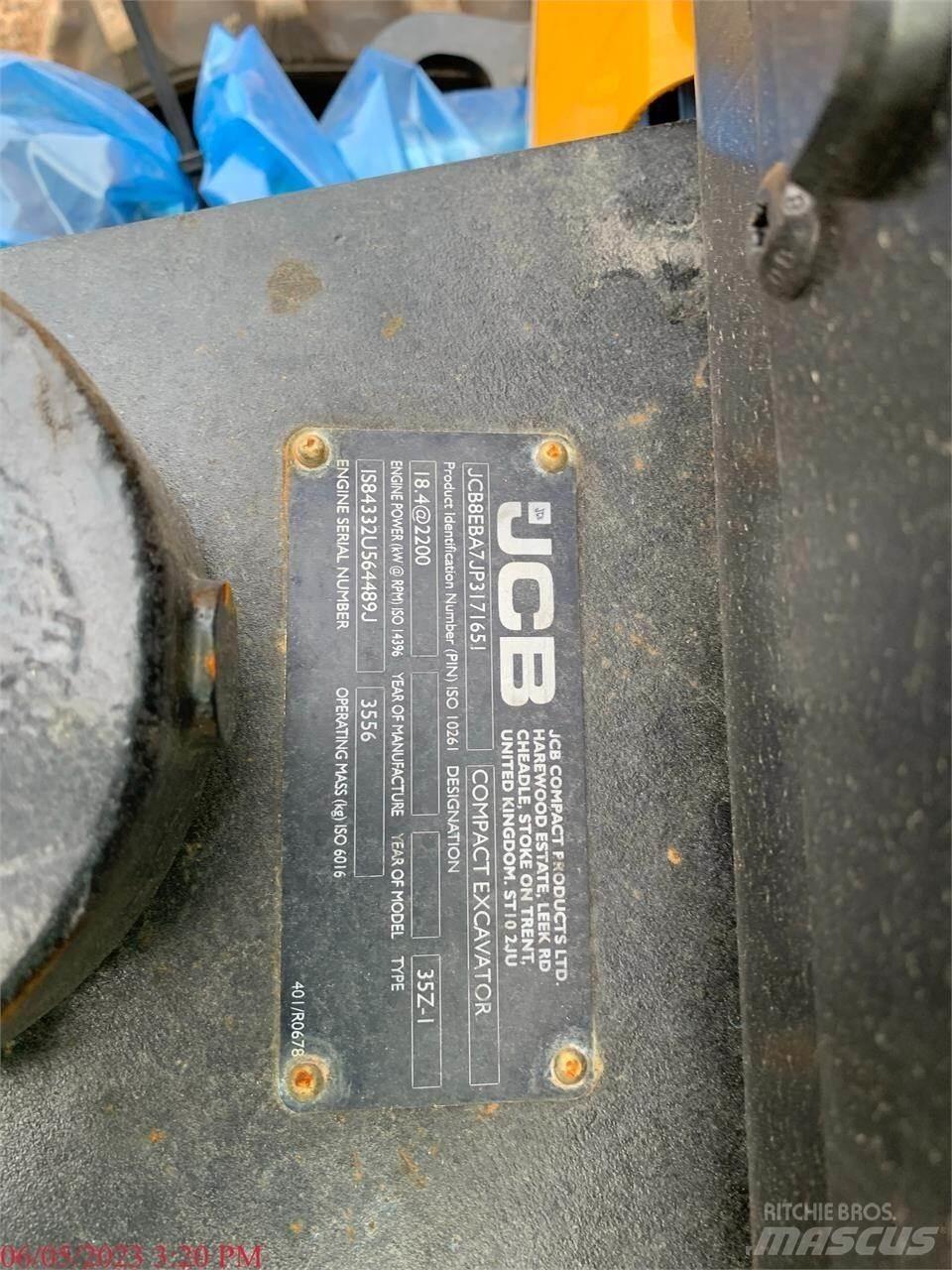 JCB 35Z-1 Mini bageri < 7t