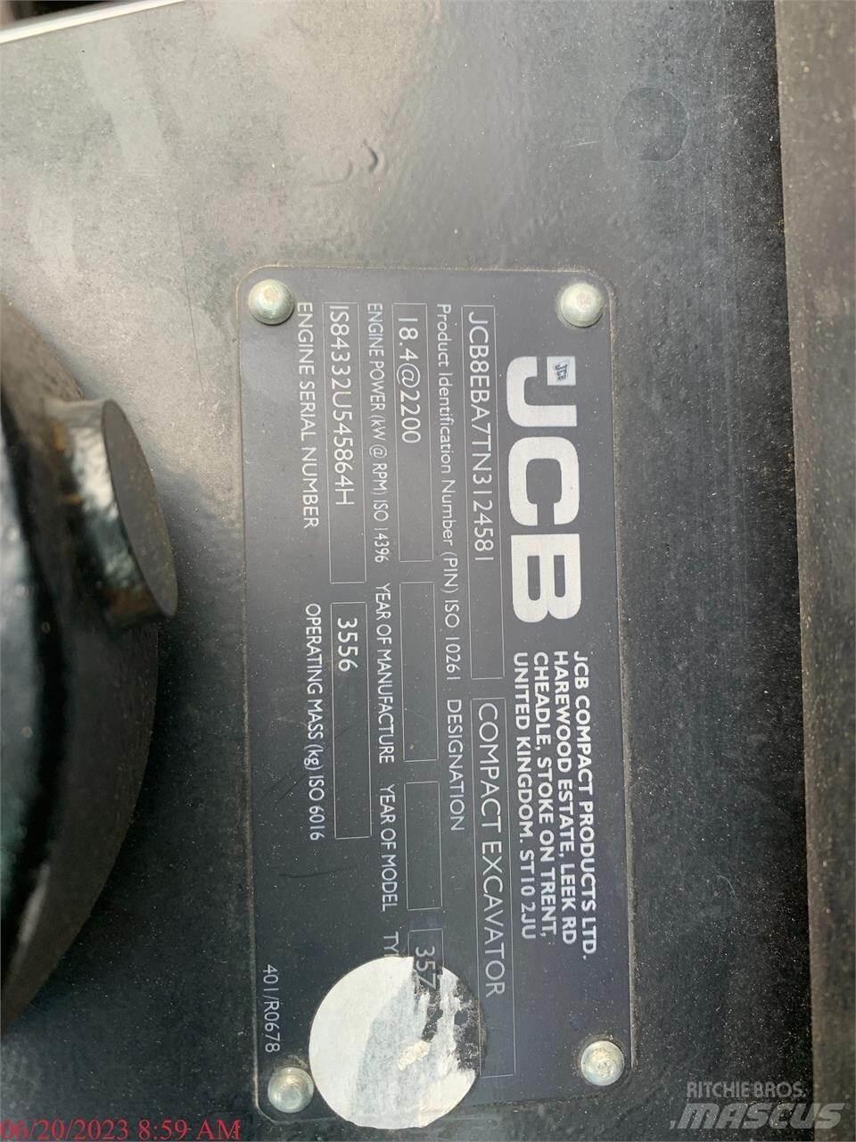 JCB 35Z-1 Mini bageri < 7t