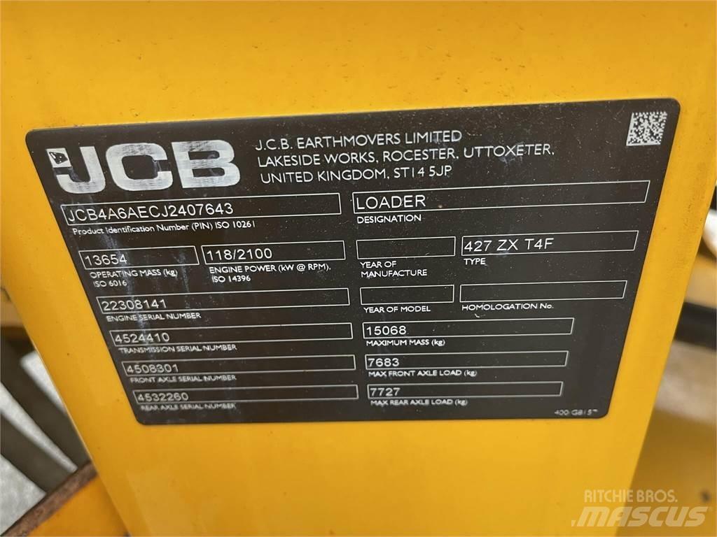 JCB 427ZX Utovarivači na točkove