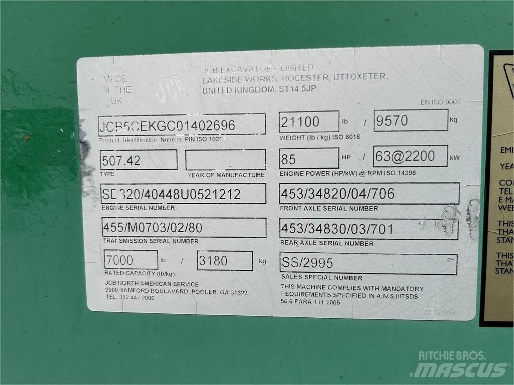 JCB 507-42 Teleskopski viljuškari