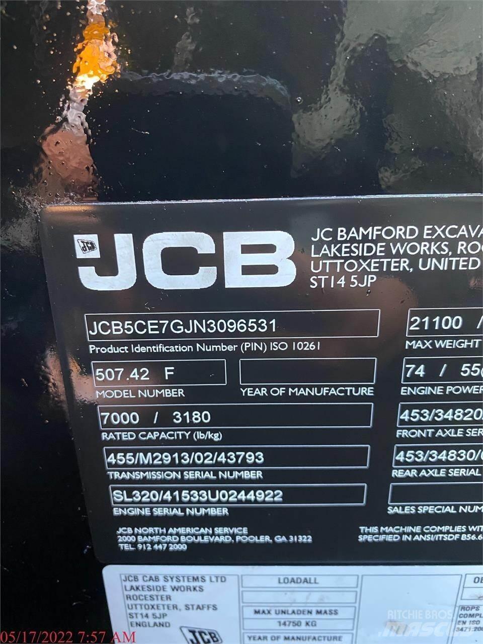 JCB 507-42 Teleskopski viljuškari