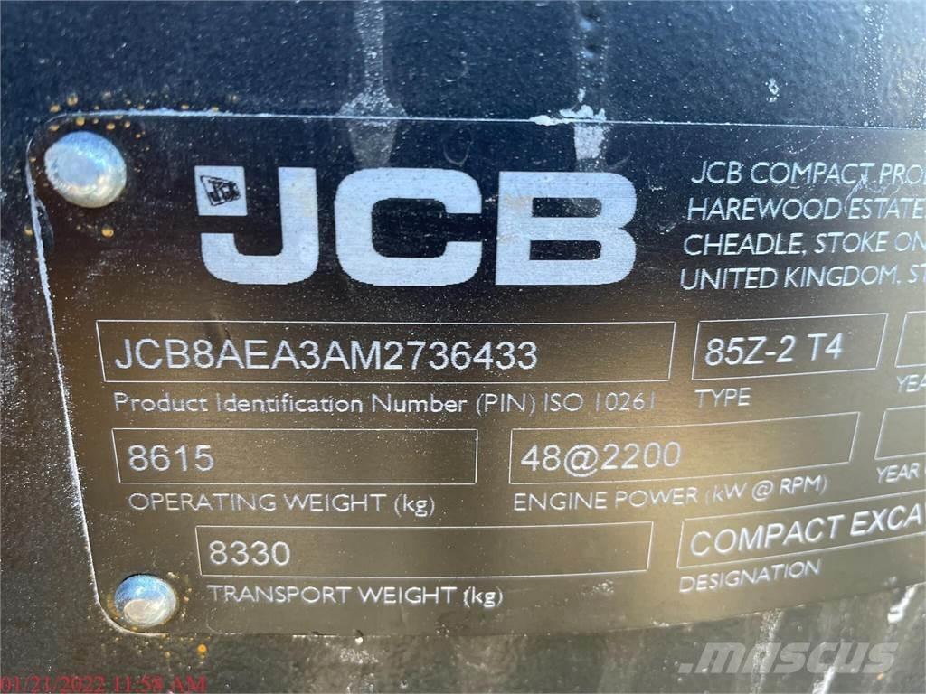 JCB 85Z-2 Bageri guseničari