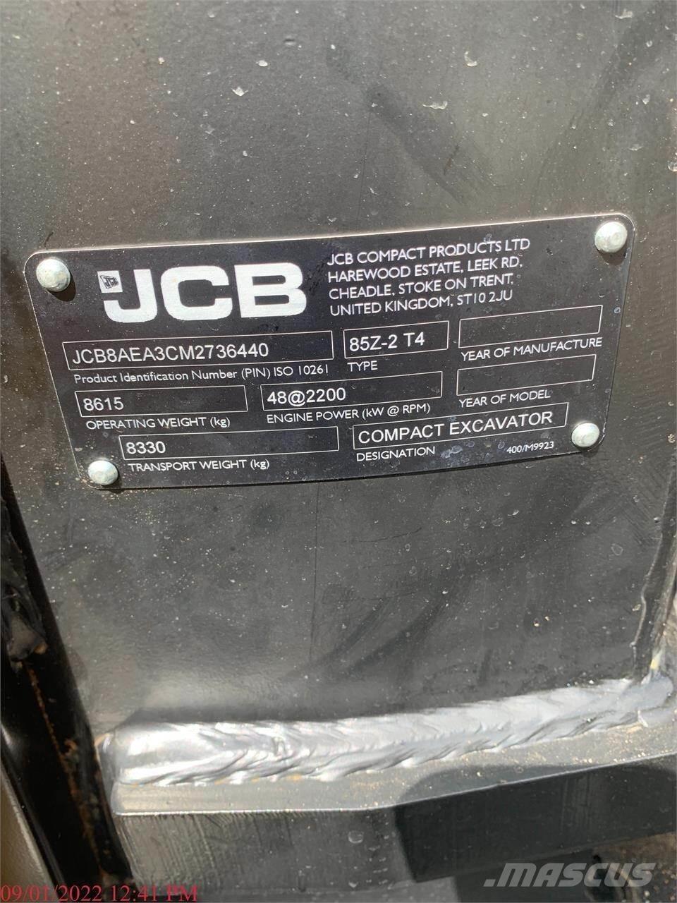 JCB 85Z-2 Bageri guseničari