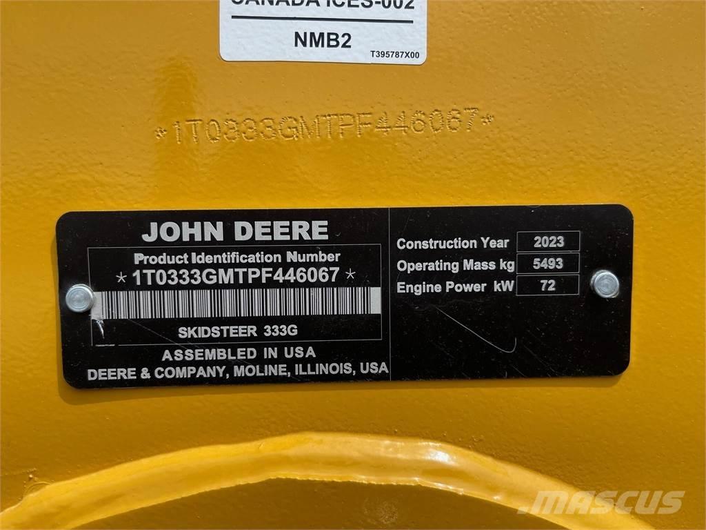 John Deere 333G Skid steer mini utovarivači