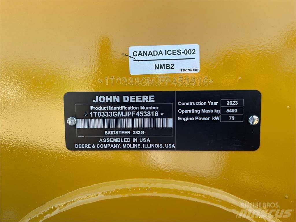 John Deere 333G Skid steer mini utovarivači