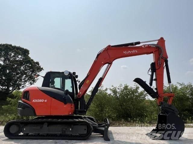 Kubota KX080-4A Bageri guseničari