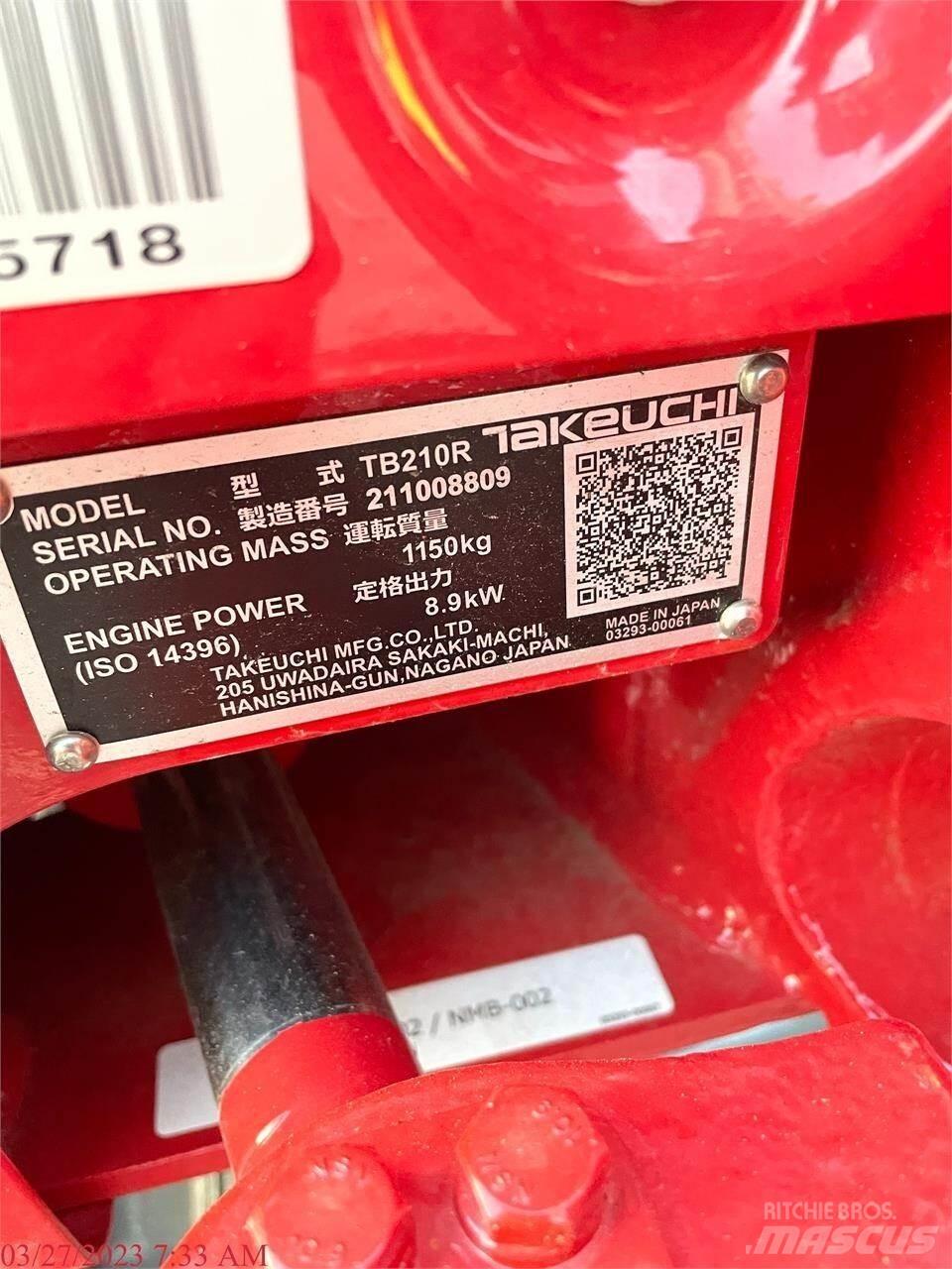 Takeuchi TB210R Mini bageri < 7t