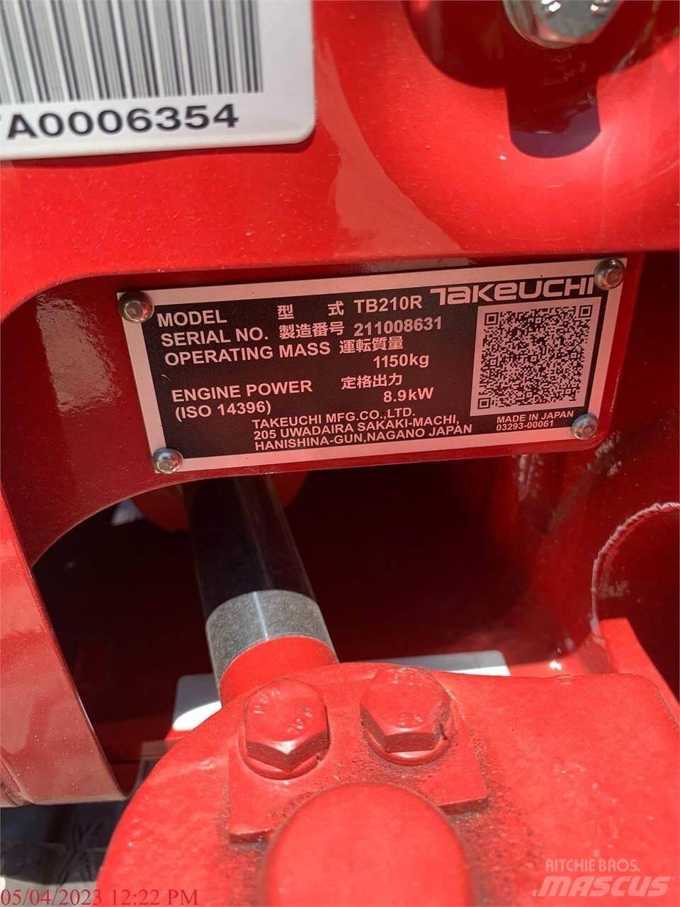 Takeuchi TB210R Mini bageri < 7t