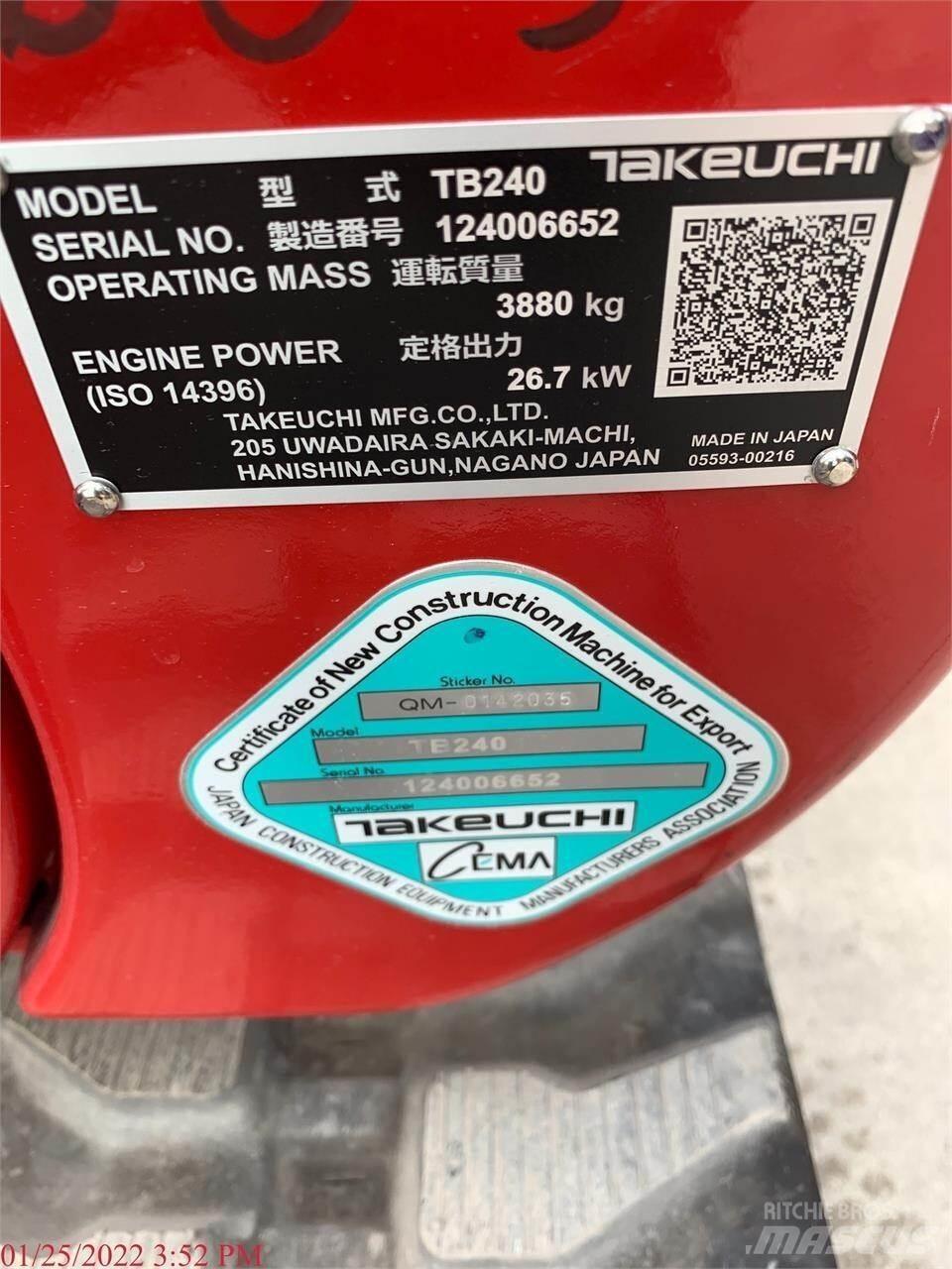Takeuchi TB240 Mini bageri < 7t