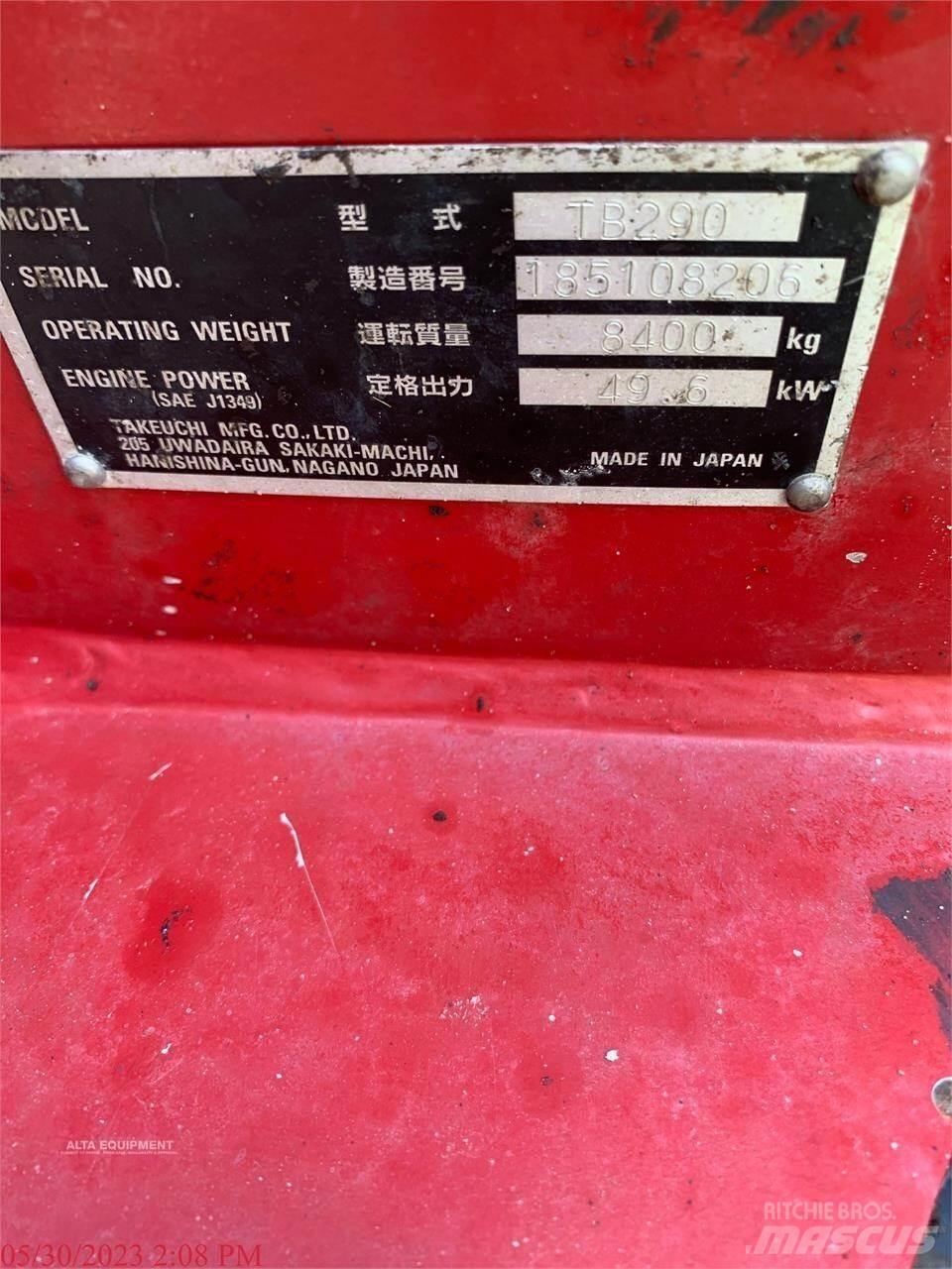 Takeuchi TB290 Bageri guseničari