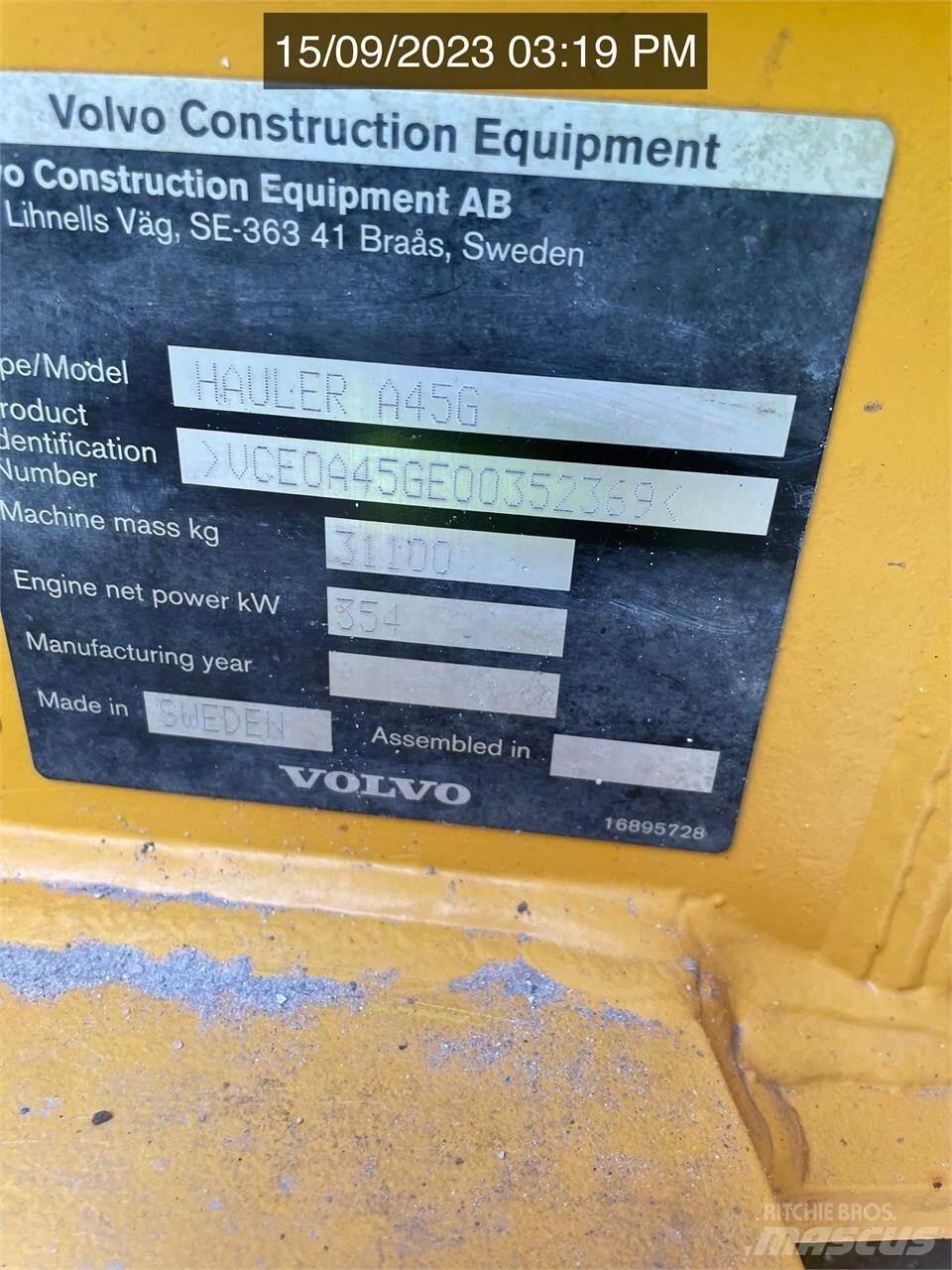 Volvo A45G Zglobni damperi