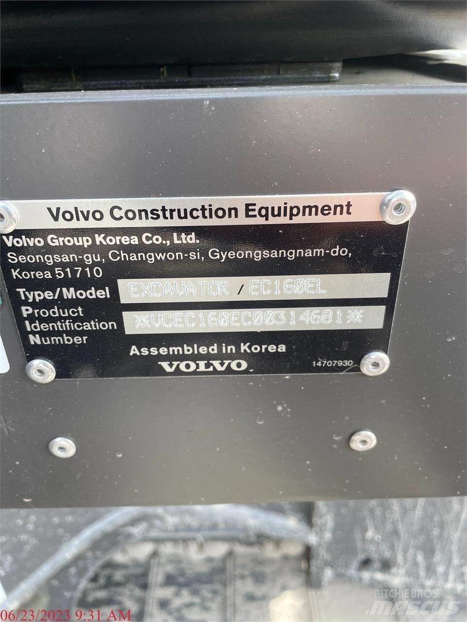 Volvo EC160EL Bageri guseničari