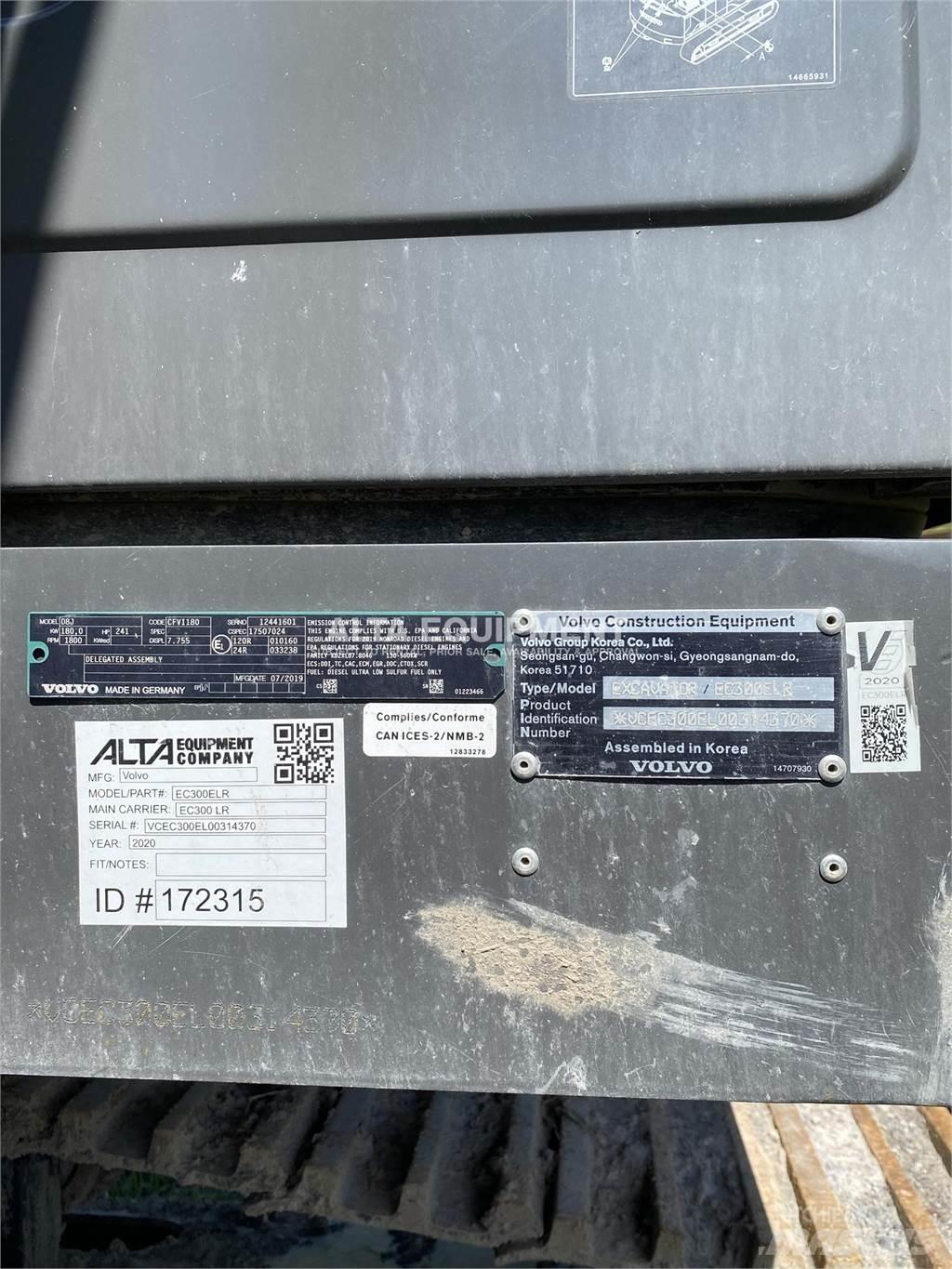 Volvo EC300E LR Bageri guseničari
