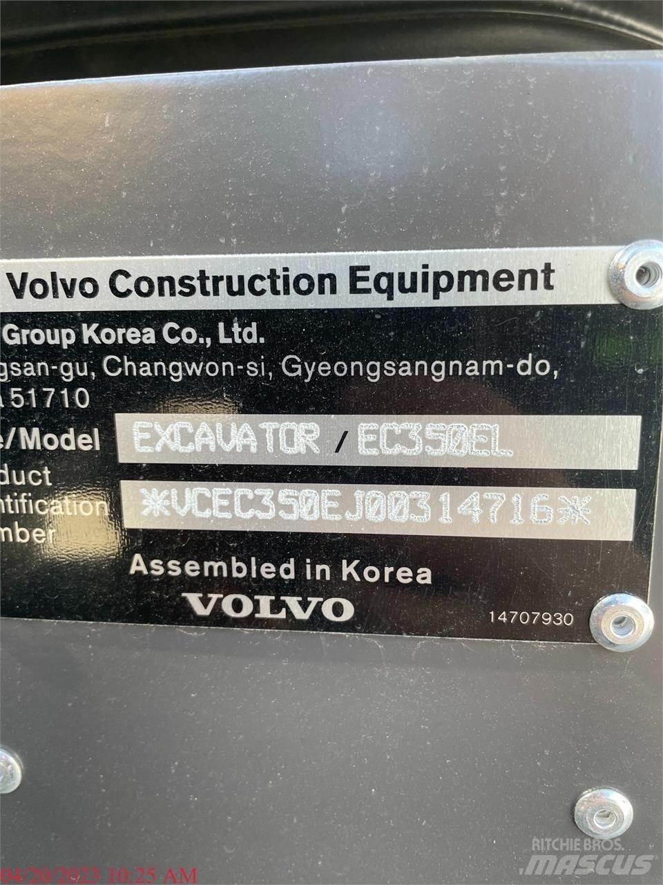 Volvo EC350EL Bageri guseničari