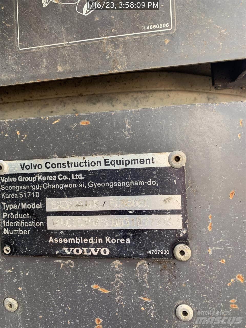 Volvo EC350EL Bageri guseničari