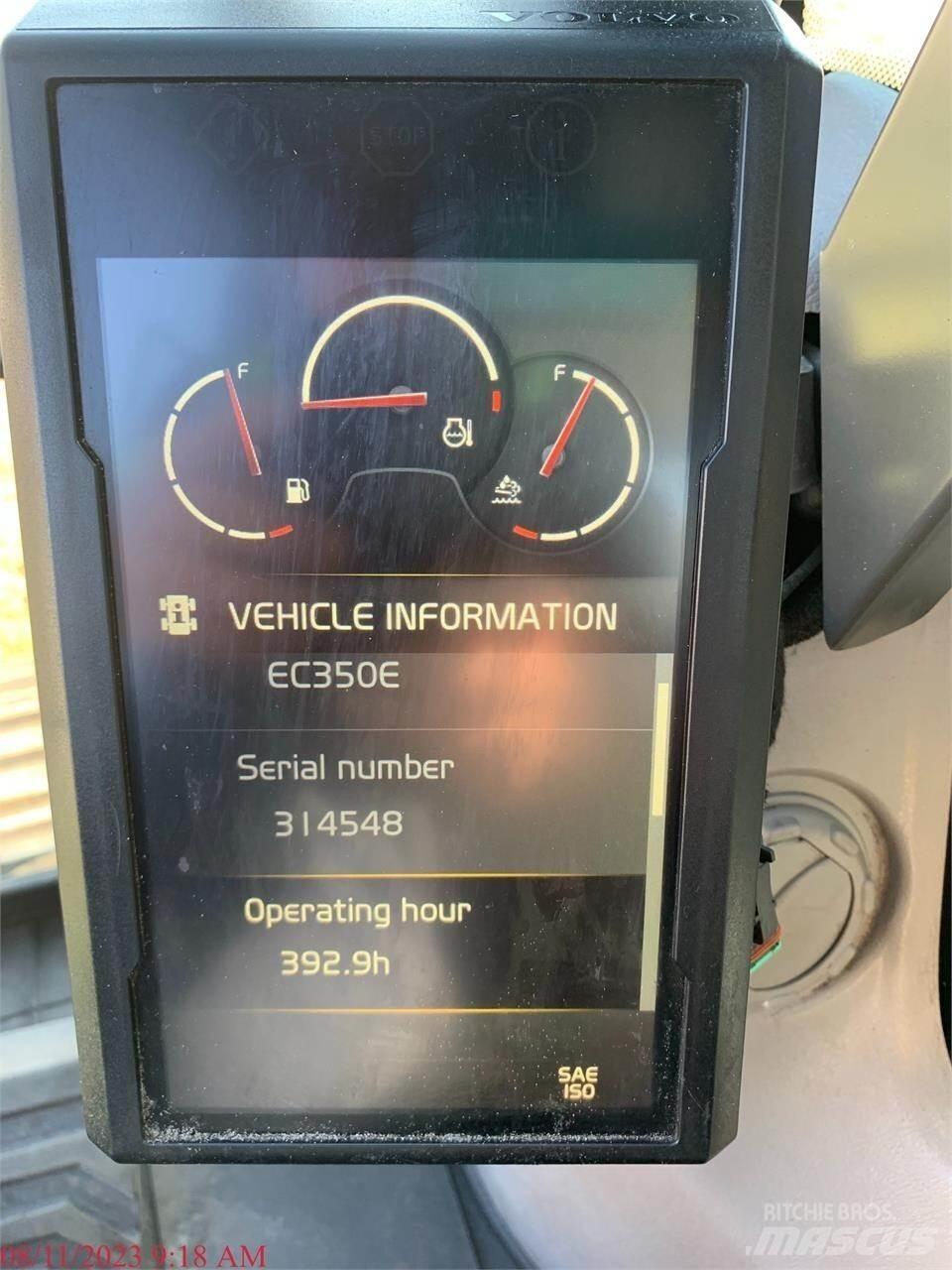 Volvo EC350EL Bageri guseničari