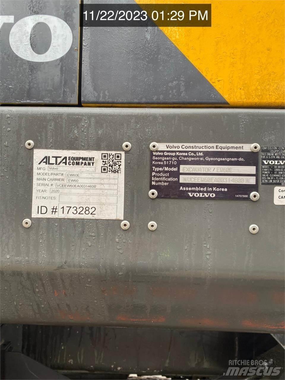 Volvo EW60E Bageri točkaši