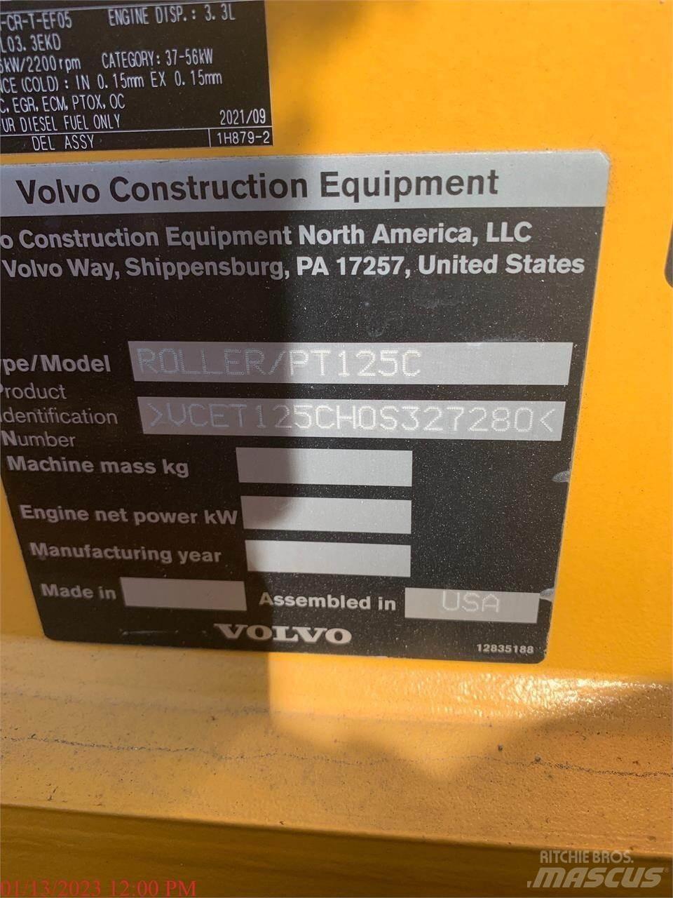 Volvo PT125C Gumeni valjci na točkovima