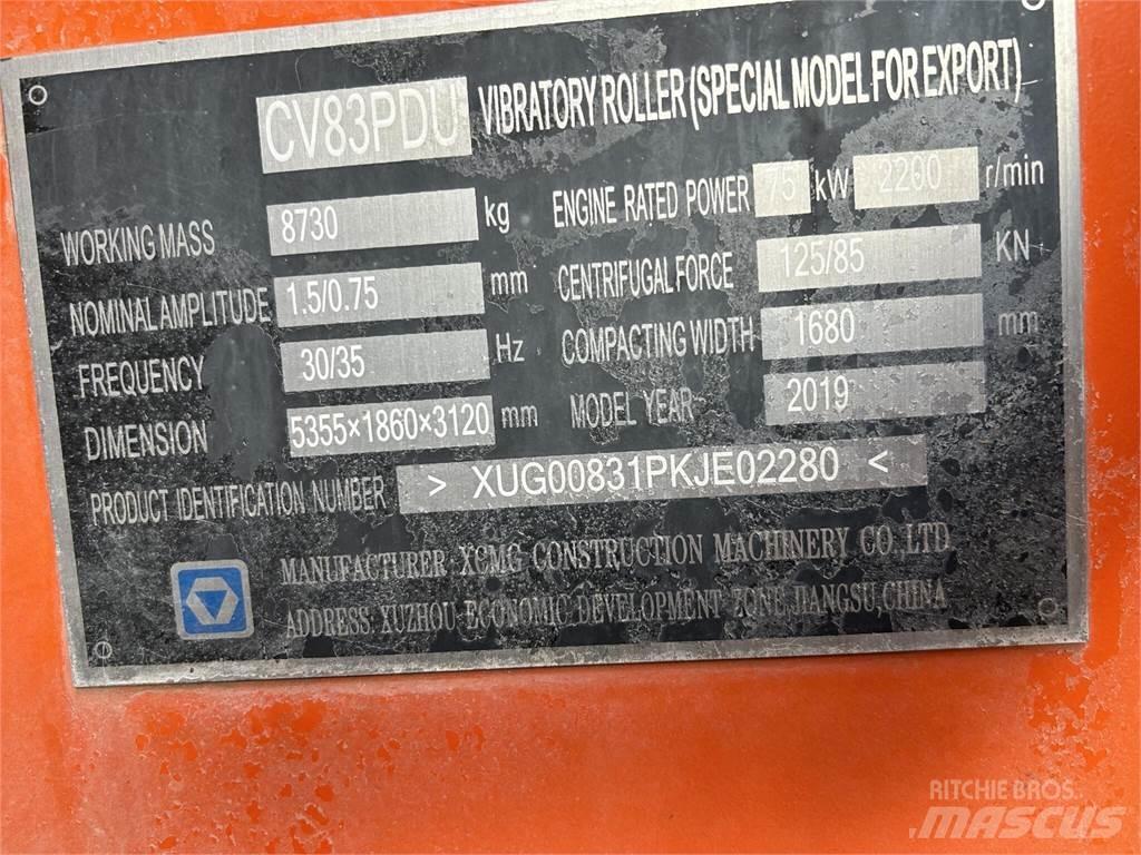 XCMG CV83PDU Valjci sa duplim bubnjem