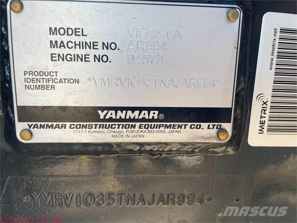 Yanmar VIO35-6A Mini bageri < 7t
