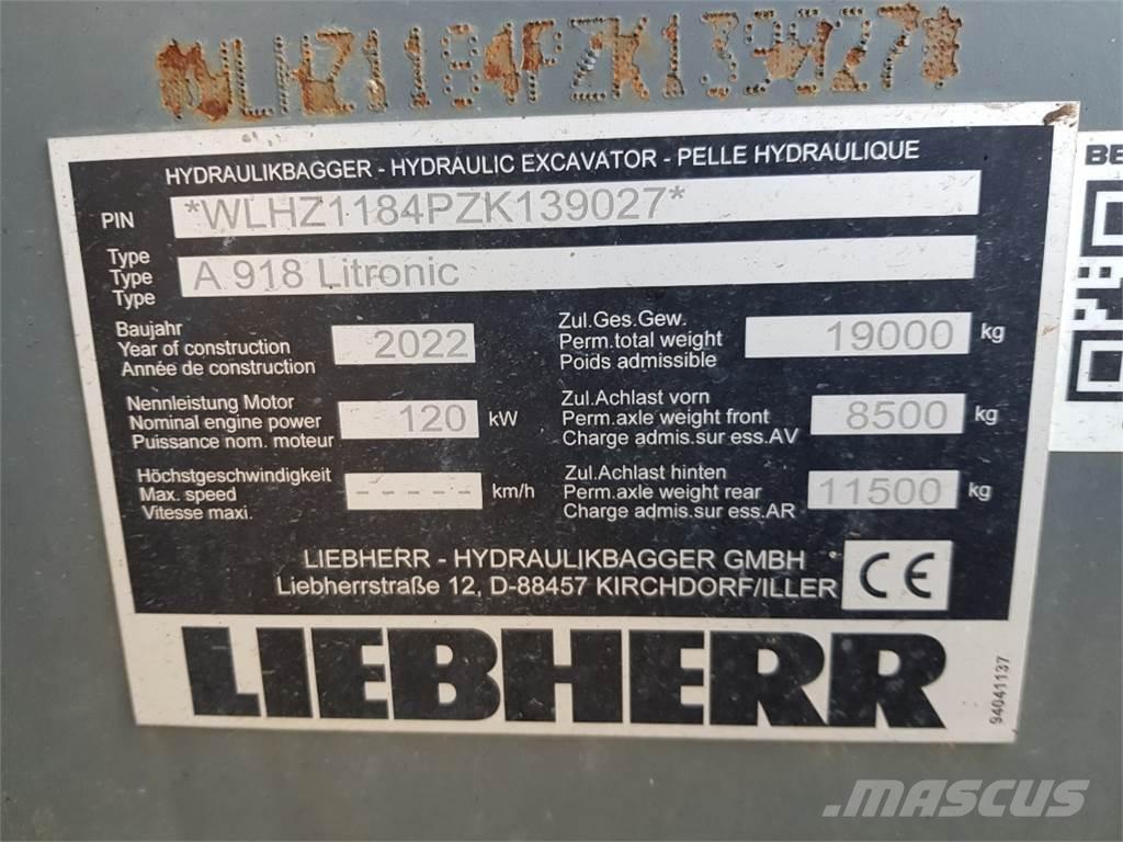 Liebherr A918 Bageri točkaši