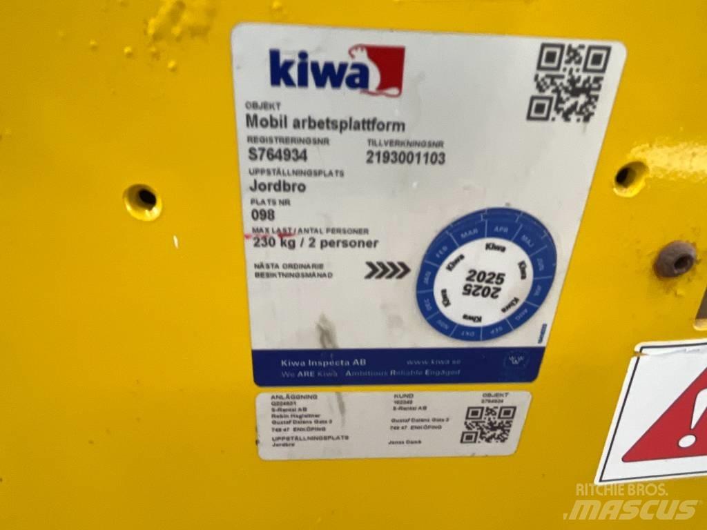 Saxlift GMG 930 ED, Makazaste platforme